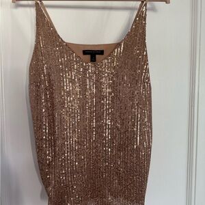 Banana Republic Gold Sequin Top